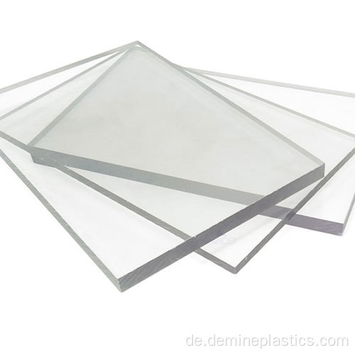 Abriebfeste transparente massive Polycarbonatplatte